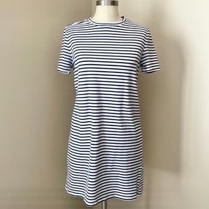 Forever 21 Black and White Striped T-Shirt Dress